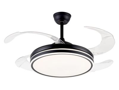 Ventilateur De Plafond Rétractable Avec Lumière Led Et Minuterie