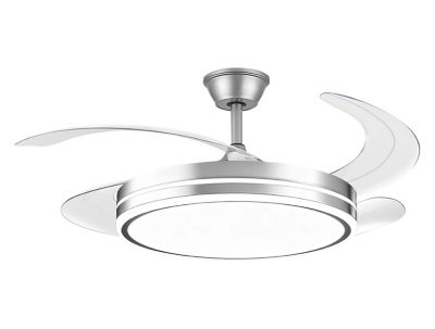 Ventilateur De Plafond Rétractable Avec Lumière Led Et Minuterie