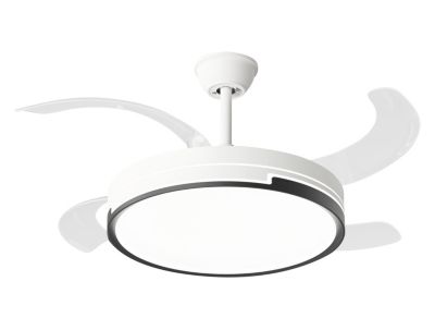 Ventilateur De Plafond Rétractable Avec Lumière Led Et Minuterie