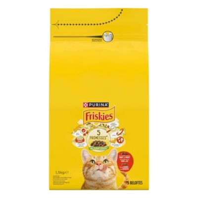 Croquettes Pour Chat Adulte Poulet Boeuf Légume Friskies Le Sac De 1.5kg