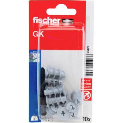 fischer Cheville nylon pour carton plâtre GKBlister de 10