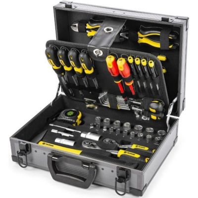 FIELDMANN FDG 5021-114R 138 pieces outil multifonctions en boitier metal gris