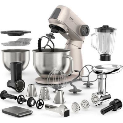 Sencor Robot Pâtissier Stm 7651ws 1500w 5.5l Inox Gris - vue 2