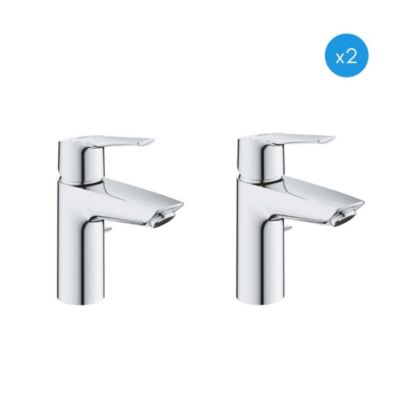 Grohe Lot de 2 mitigeurs monocommande de lavabo Avec vidage Taille Chrome 31137002 DUO - vue 2