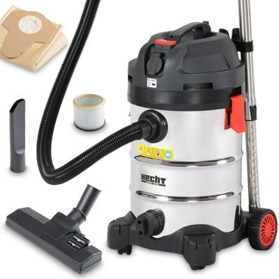 Aspirateur industriel eau et poussière HECHT Mise en marche automatique Acier inoxydable