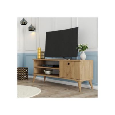 Meuble TV - RETRO - Chene - 120 x 30 x 45 cm