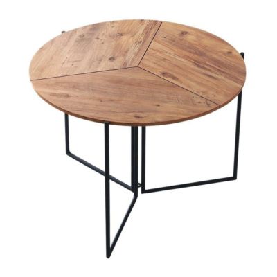 Table de repas en aggloméré et métal Yaprak