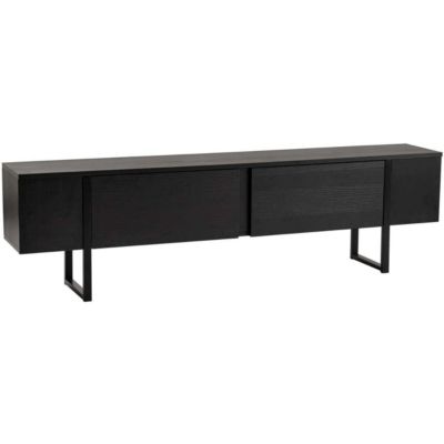 Meuble TV en aggloméré et métal Luxe