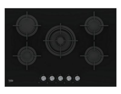 Table De Cuisson Gaz BEKO HILW75222S – 5 Foyers 12400W Noir - vue 7