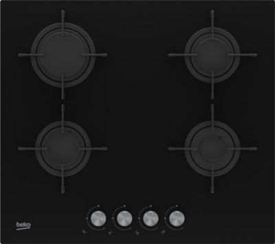 Table De Cuisson Gaz BEKO HILG64221S – 4 Foyers 7400W Noir - vue 6