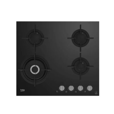 Plaque Gaz Beko HILW64322S – 4 Foyers, Acier Inox, 5 kW Wok - vue 10