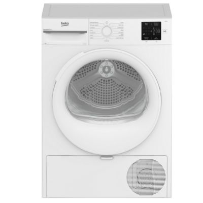 Sèche-linge pompe à chaleur 60cm 9kg blanc Beko D3H19E01W b300