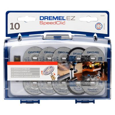 10 disques à tronçonner Dremel SpeedClic