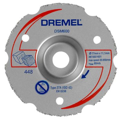 Disque de coupe à  ras carbure multifonction (DSM600) Dremel