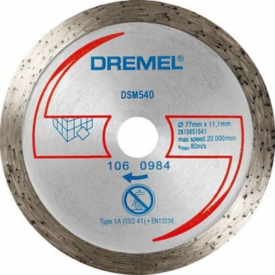 Disque à tronçonner diamanté pour faïence Dremel DSM20 (DSM540)