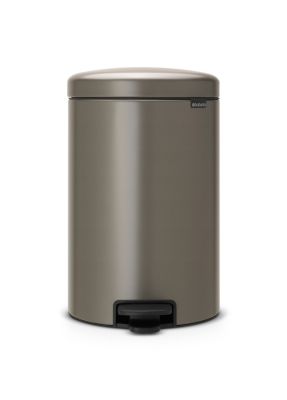 Poubelle à pédale coloris métal Brabantia NewIcon 20 L - Brabantia