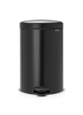 Poubelle à pédale coloris noir Brabantia NewIcon 20 L - Brabantia