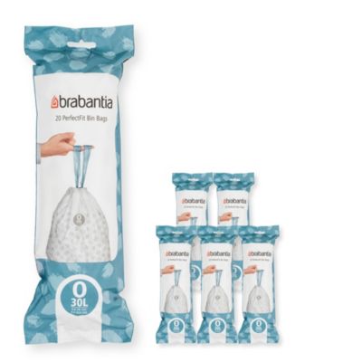 6 lot de 20 sacs poubelles avec poignée Brabantia PerfectFit 30