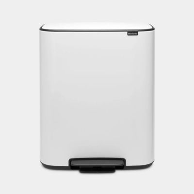 Poubelle à pédale Brabantia Bo Waste Bin 2 x 30 L blanc - Brabantia