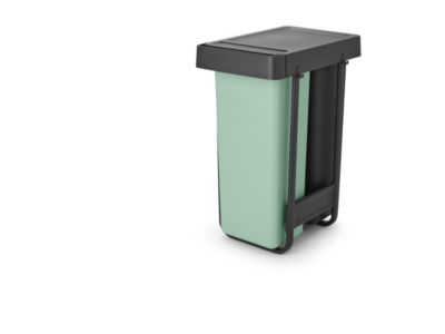 Poubelle de tri encastrable Brabantia Sort & Go 2 x 30 L vert clair - Brabantia