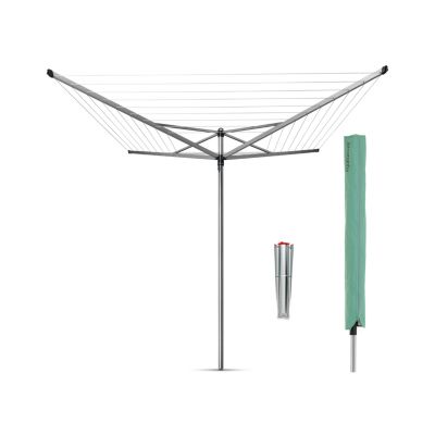Séchoir à linge parapluie 50 d'étendage avec housse et douille Brabantia Topspin