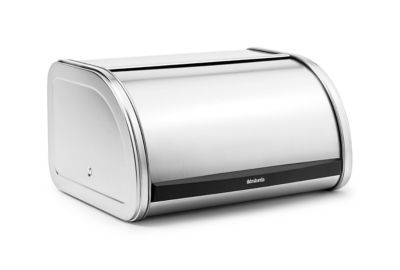 BRABANTIA Boîte à pain avec couvercle coulissant Médium Matt Steel - vue 1