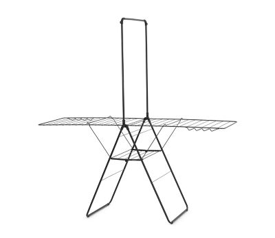 Brabantia HangOn Droogrek - 25 meter - met Stang - Matt Black (403521)