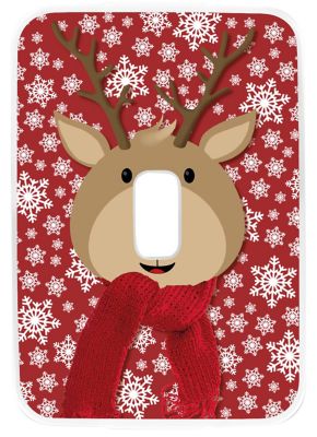 Couvercle en plastique décor renne 13L