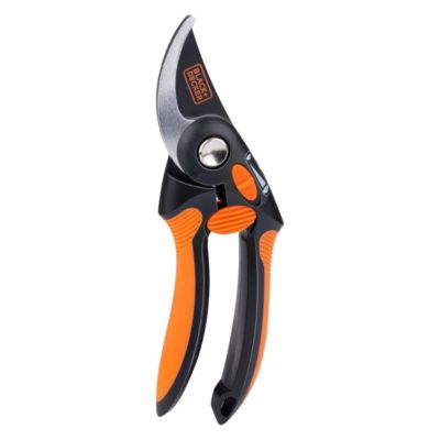 Secateur de jardin 19.5cm Lame acier haute qualite Revetement anti adhesif Coupe 13mm et Decker - vue 2