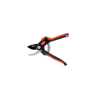 Sécateur de jardin Lame en Acier Trempé 20.3cm Ciseaux de Jardin Coupe 13mm Plantes Haies et Fleurs &Decker