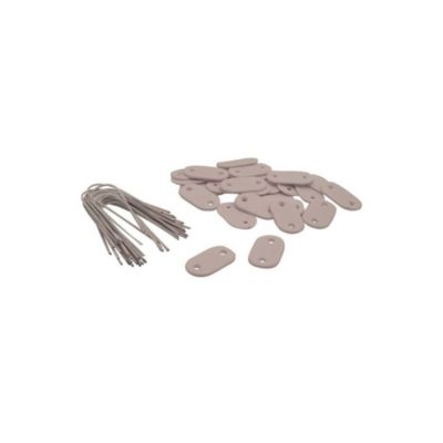 Kit fixation NATURE canisses taupe 26 clips et 26 liens
