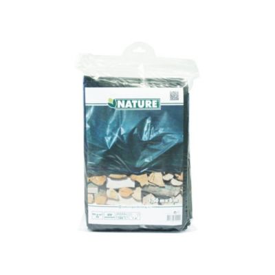 Bache protection tas de bois NATURE anti UV verte 90 g m2 1.5 x 6 m