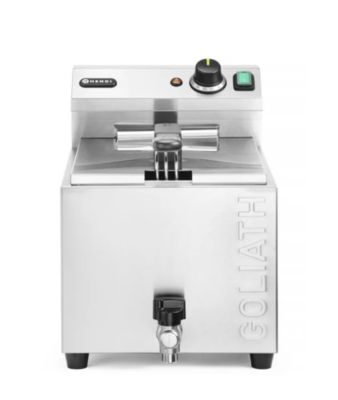Friteuse XL avec robinet de vidange HENDI GOLIATH, 10L, 400V/10200W, 300x585x(H)392mm - Hendi