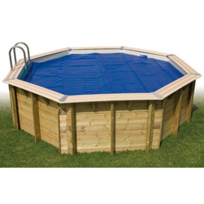 Bâche à bulles pour piscine bois UBBINK Rectangulaire 250x450 400 microns - vue 3