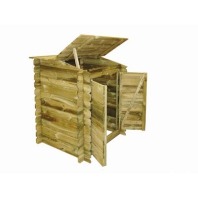 Coffre de rangement pour filtration UBBINK Classic en bois traité autoclave - vue 2