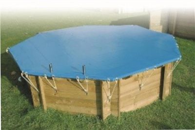Bâche hiver pour piscine hexagonal Ubbink 3 x 4