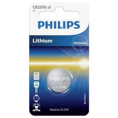 Philips Pile bouton CR 2016 3 V 1 pc lithium Minicells - vue 2