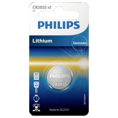 Philips Pile bouton CR 2025 3 V 1 pc lithium Minicells - vue 2