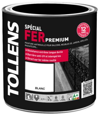 Peinture extérieure et intérieure fer blanc Tollens 0,5L