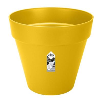 Pot De Fleurs Rond LOFT URBAN Plastique Percé Réservoir Avec roulettes Ø50 Ocre - vue 2