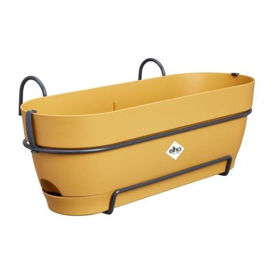 Elho Planteur Rectangle Vibia - Plastique - Réservoir - diametre 50 - Jaune Miel - vue 2
