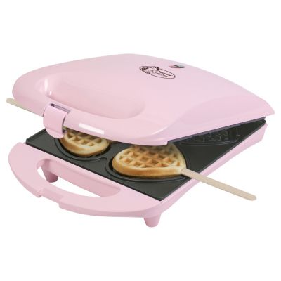 Gaufrier forme de 4 coeurs sur bâtonnets 780w rose Bestron DSW271P sweet dreams