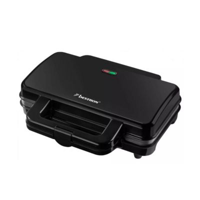 Appareil à croque monsieur 900w noir Bestron ASM90XLZ