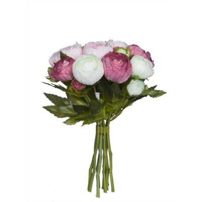 Bouquet de Renoncule rose artificiel ø19 x 22 cm