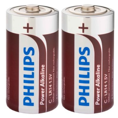 Pile philips lr14 c alcaline 2pcs