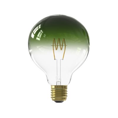 Ampoule LED Colors Nora dimmable E27 globe ? 12,5cm 130lm 4W blanc chaud Calex vert