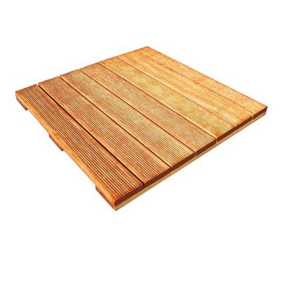 Dalle de terrasse en bois exotique 50 x 50cm  ép.30mm
