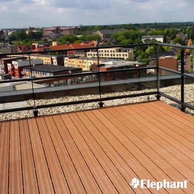Lame de terrasse composite anthracite L.290 x l.19 3 cm