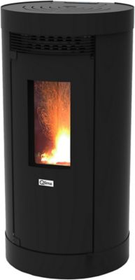 Poêle à granulés Qlima Amadéa 9500W noir