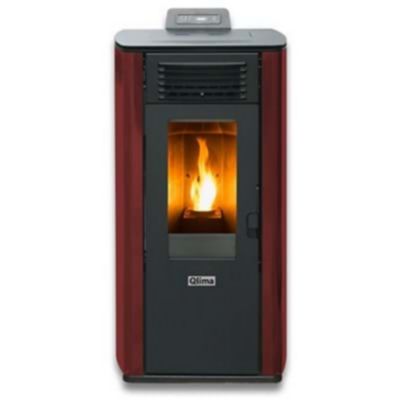 Poêle à  granulés Qlima Fiorina Rouge 7 45 KW